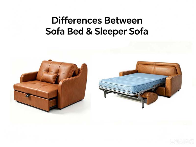 Vad är skillnaden mellan en bäddsoffa och en bäddsoffa?